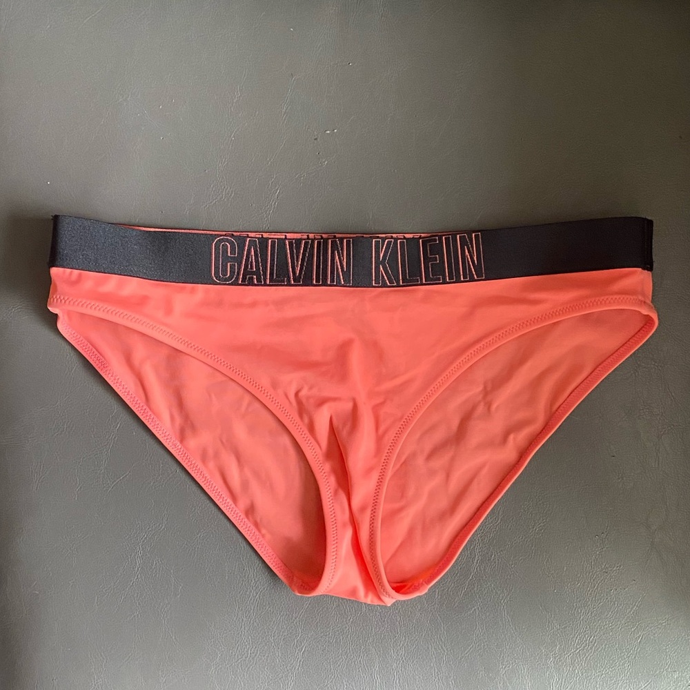 Calvin Klein Neon Pink/Salmon Bikini Bottoms